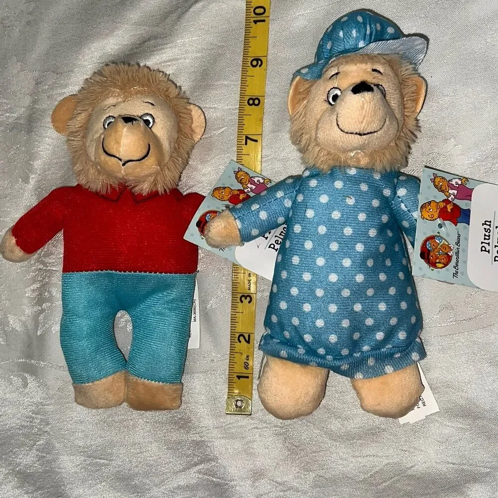 New 2024 The Berenstain Bears Mama & Brother Small Plush Teddy Bear PBS